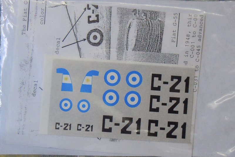 Fiat G55 Argentina Decals