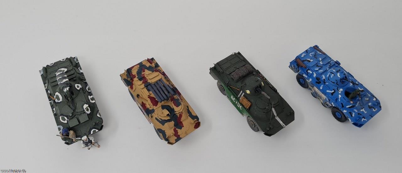 BRDM-2 Syrian Police, BRDM-2 Ukraine 2014 AC/DC "Shoot to thrill", BRDM-2 9P148 Konkurs w/ 5 9M113 AT-5 Spandrel or 9M111 Fagot AT-4 Spigot, BRDM-2 Rocket Pod Afghanistan