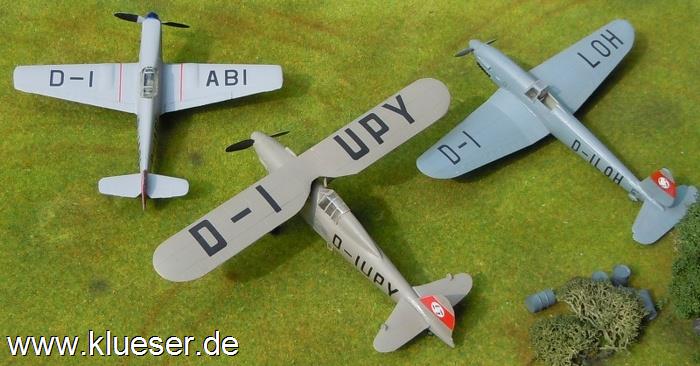 Arado Ar80, Focke-Wulf Fw159, Messerschmitt Me109V1