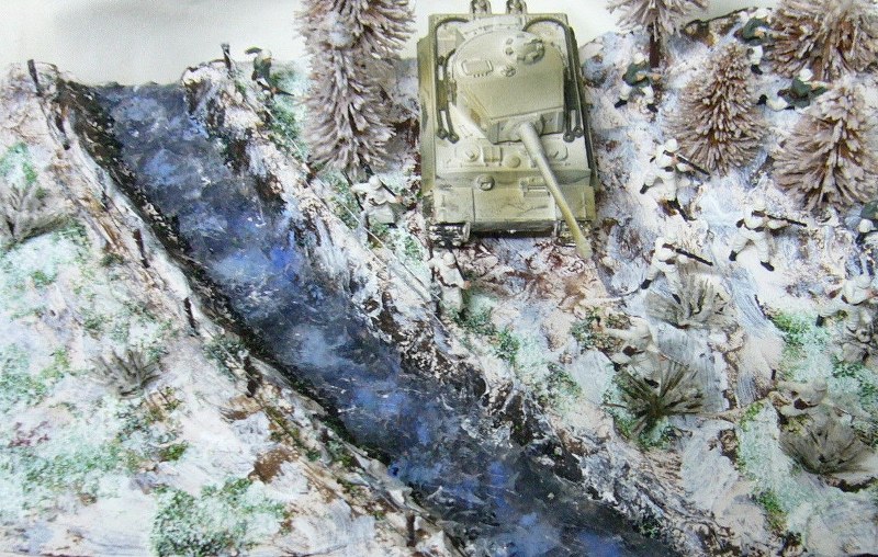 PzKpfw  VI Tiger I 213 s.Pz.Abt.502 Otto Carius, Diorama Winter