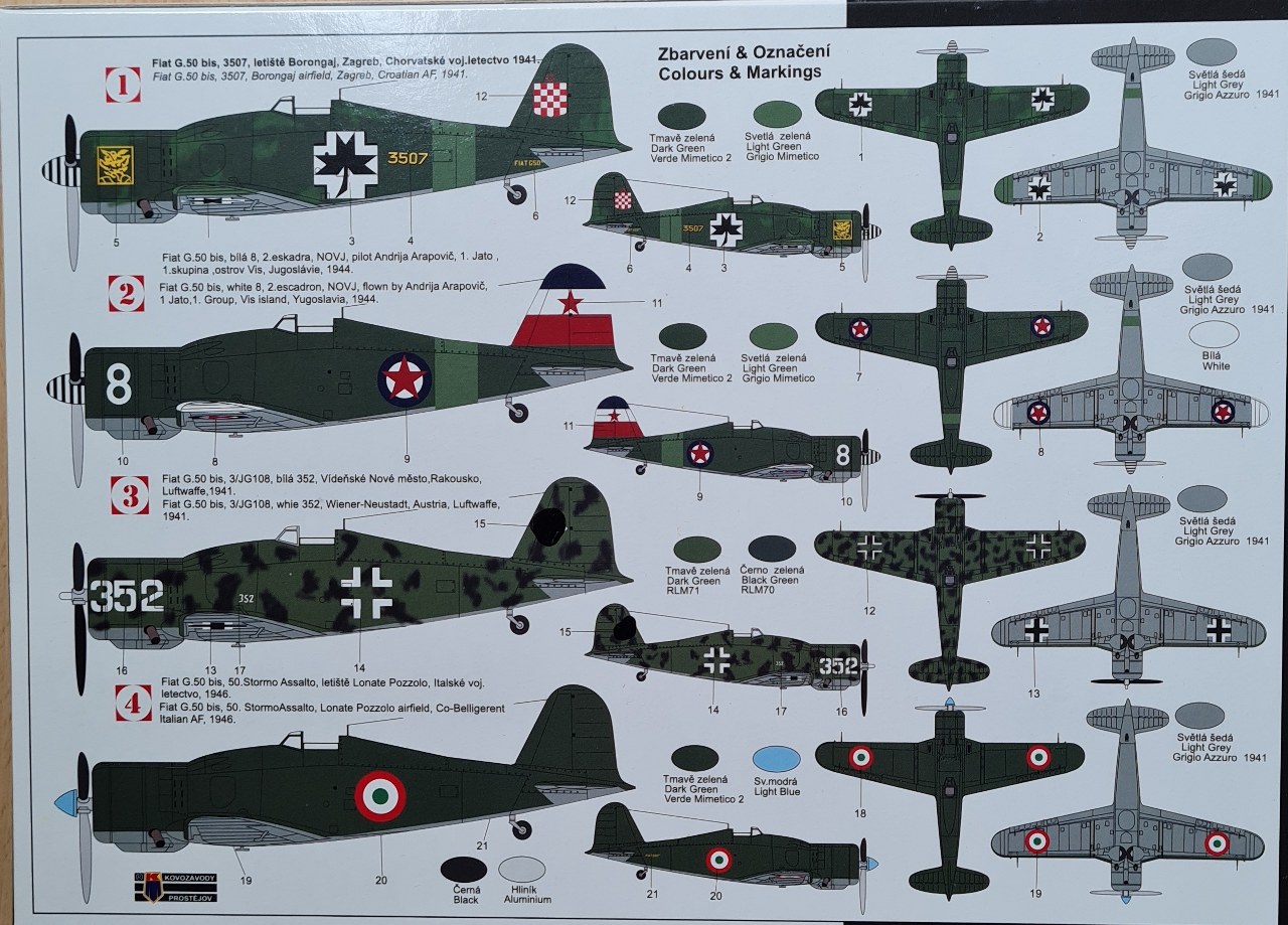 Fiat G50 bis Freccia Special Markings