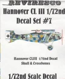 Hannover CL.IIIa, Hannover CL.IIIa, Hannover CL.IIIa Decal-Set 7 Totenkopf