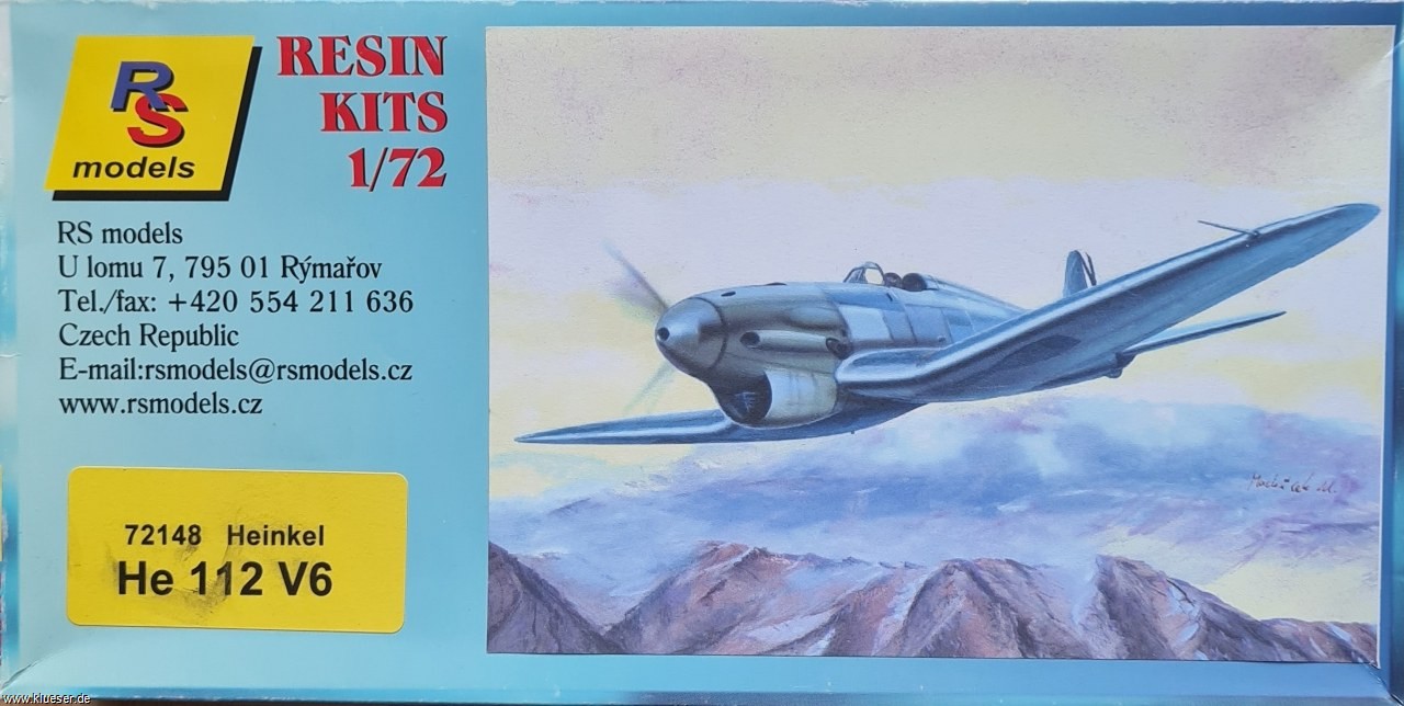 Heinkel He112 V6 Kanonenvogel