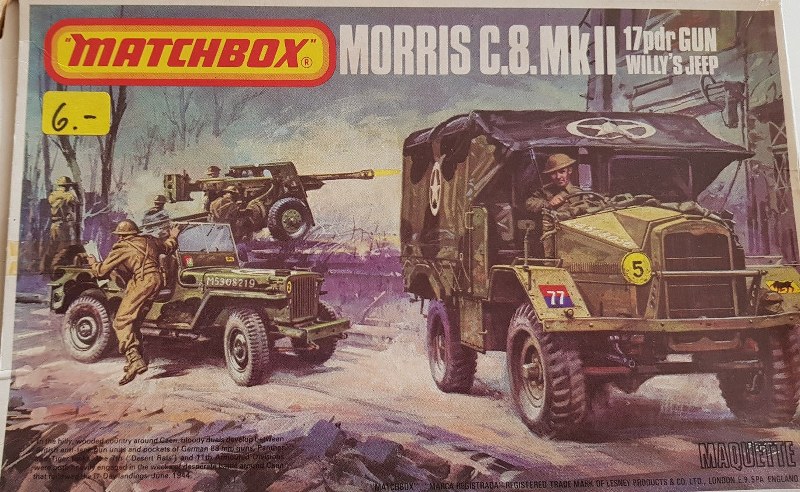 Morris C8 GS Mk II + Willys Jeep + 17pdr Gun, Ordnance QF 17-pounder, Willys Jeep, Morris C8 GS Mk II