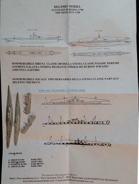 SMG Squalo class, SMG Sirena class of classe 600