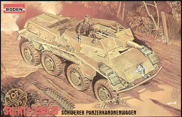 Sd.Kfz. 234/3 Stummel, Sd.Kfz. 234/3 mit Schwebelafette