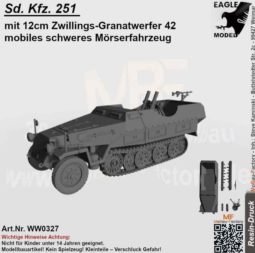 Sd.Kfz. 251 mit 12cm Zwillings-Granatwerfer 42 *