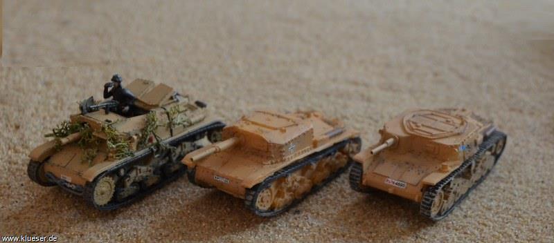 Fiat-Ansaldo Semovente da 75/18 on M13/40, Semovente da 75/34, Semovente Comando M13/40 da 47mm