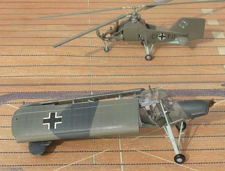 Fieseler Fi 156 C-3 Storch, Flettner Fl282 B-0 Kolibri