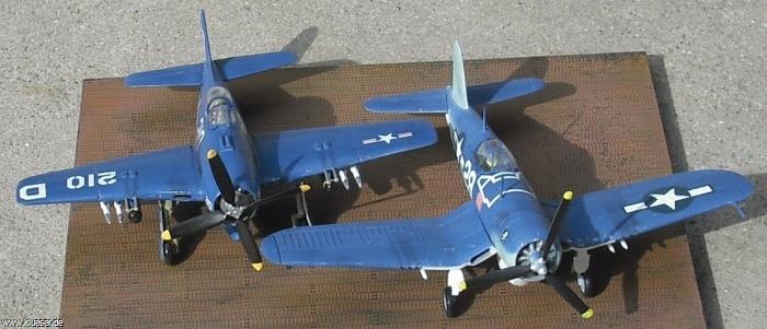 Chance-Vought F4U-1 Corsair, Grumman F8F Bearcat