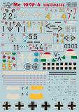 Messerschmitt Me109F-4 Decals Printscale