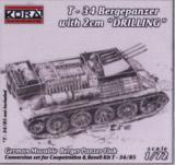 T-34(r) Bergepz. mit 2cm Mg 151 Drilling, Conversion