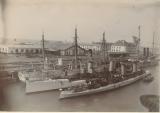 Tsingtau: In the foreground the captured T-Boat Taku. Behind the famous S90. On the right a gunboat (Iltis class)<br><br>Source/credits: <a href="http://www.paul-dorscheimer.de/Pachtgebiet_Kiautschou/Bilder_Tsingtau/bilder_tsingtau.html" target="_blank">http://www.paul-dorscheimer.de/Pachtgebiet_Kiautschou/Bilder_Tsingtau/bilder_tsingtau.html</a>